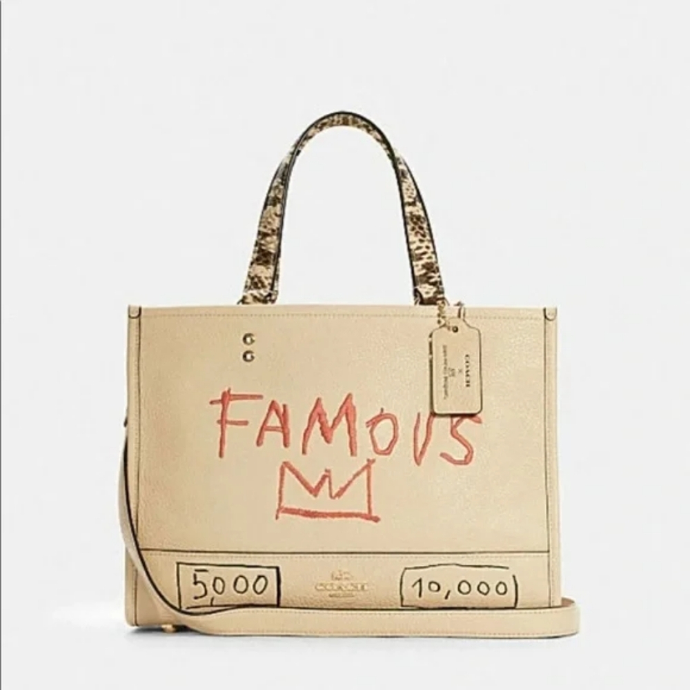 NWT Coach X Jean Michel Basquiat Dempsey Carryall Tote Rare